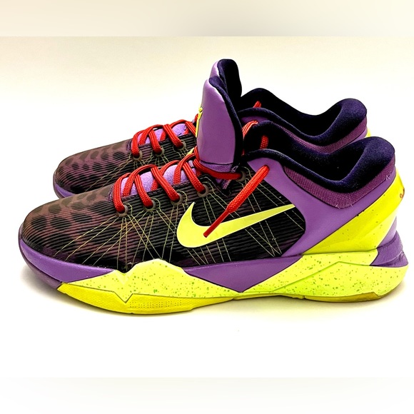 Nike Zoom Kobe 7 VII GS 7Y Christmas Cheetah Purple 505399-500 Women’s Size 8.5 - Picture 3 of 16